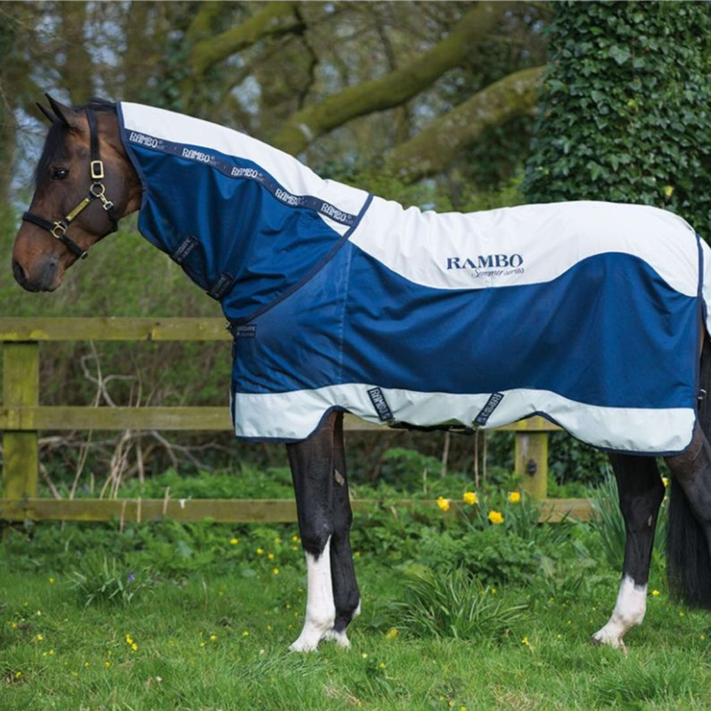Rambo Summer Series Turnout V-front Navy/Grijs