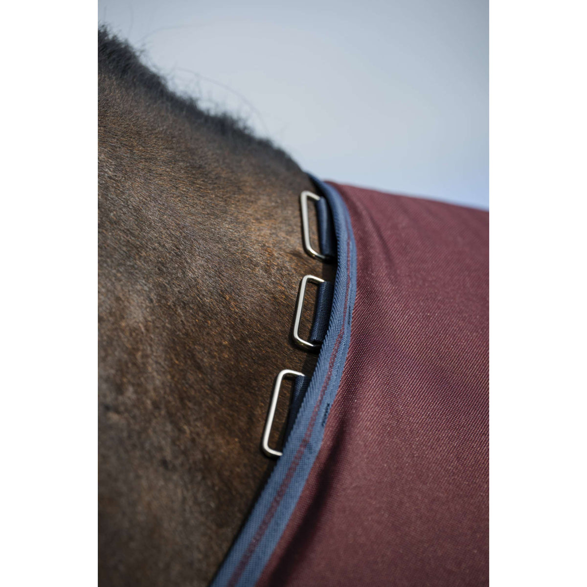 Amigo Turnout 1200D 50g Burgundy/Navy/Titanium Grey