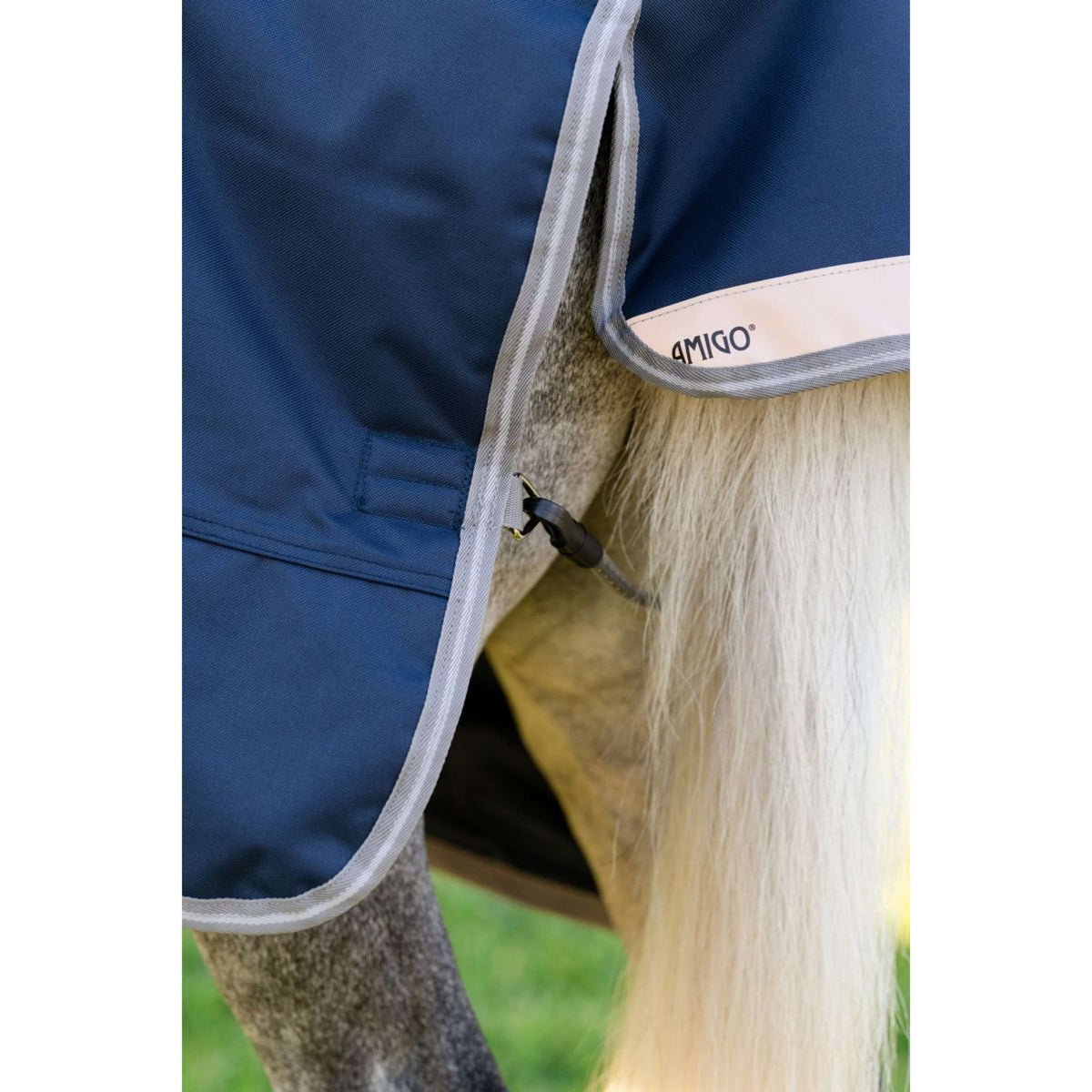 Amigo Turnout 1200D Pony 0g Navy/Titanium Grey/Silver