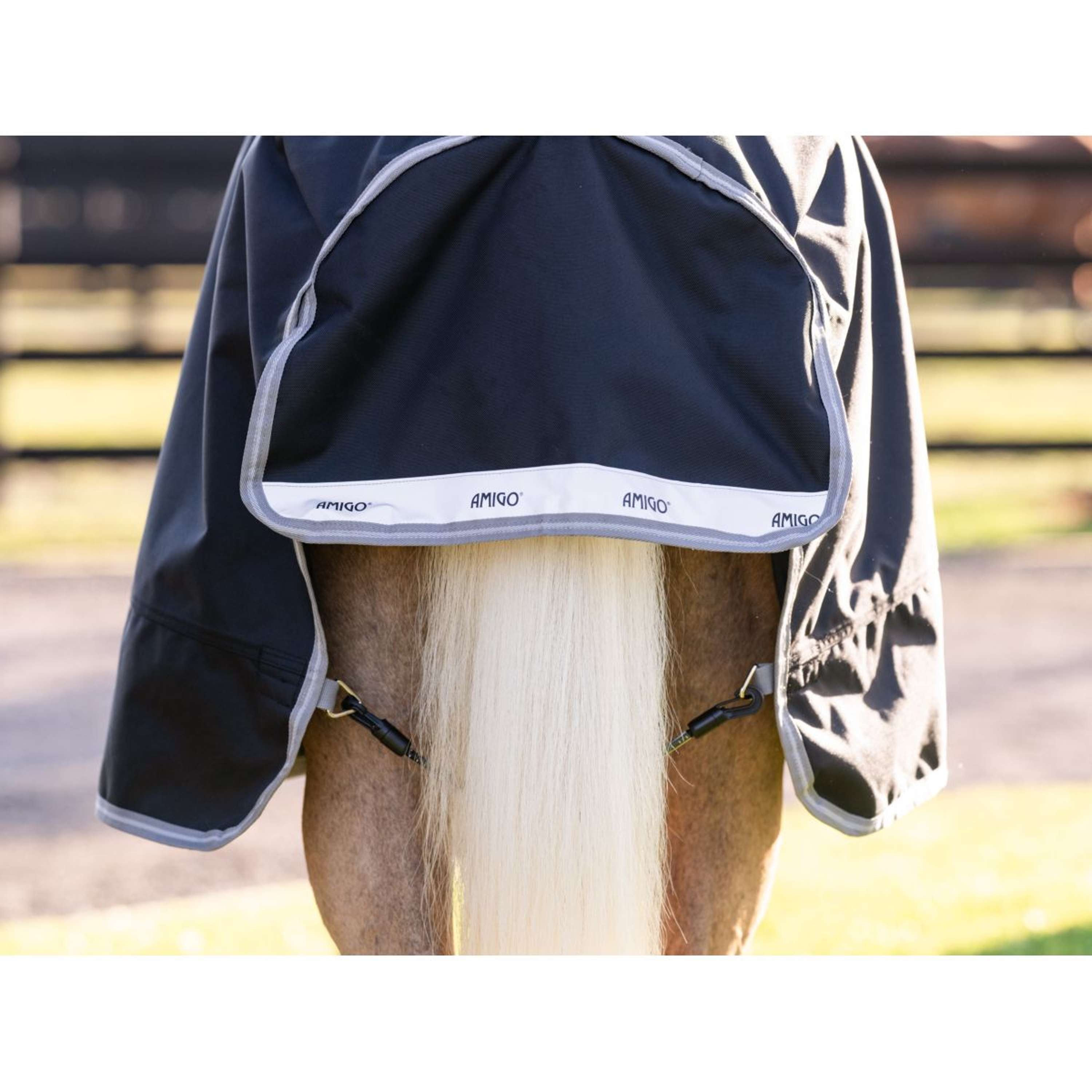 Amigo Turnout 1200D Pony 0g Black/Titanium Grey/Silver