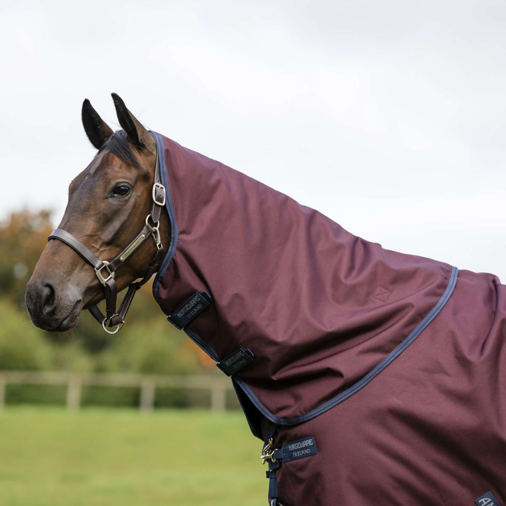 Amigo Halsstuk Turnout 1200D 0g Burgundy/Navy/Titanium Grey