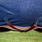 Horseware Embossed Jersey Cooler Navy/Burgundy/Wit