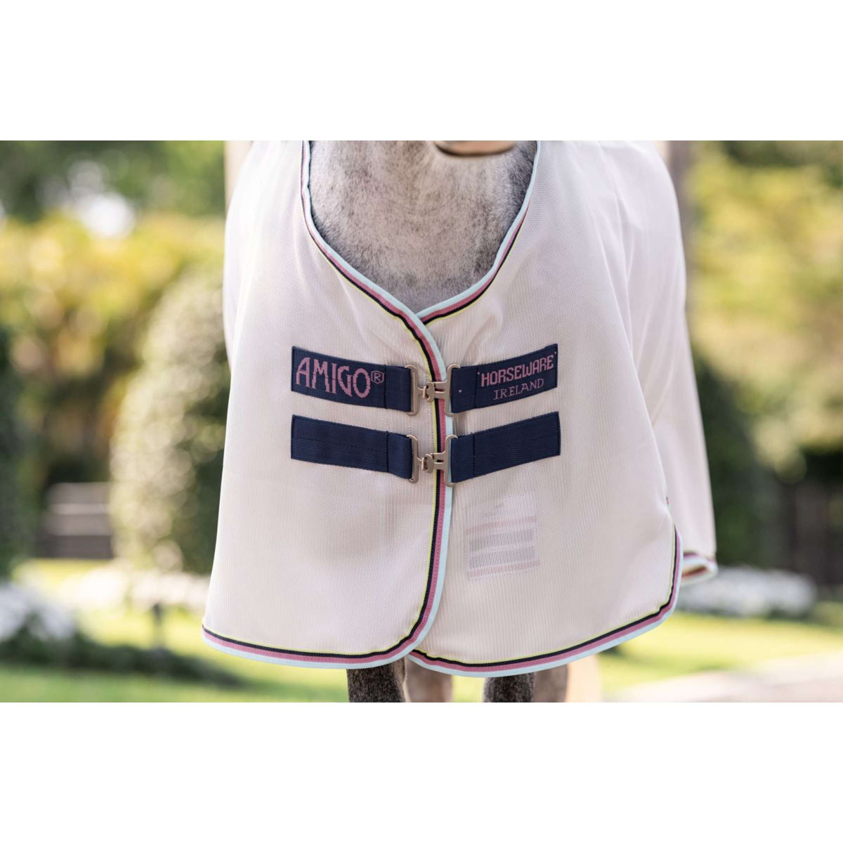 Amigo Bug Rug Plus Pony Silver/Lime/Navy/Pink/Blue