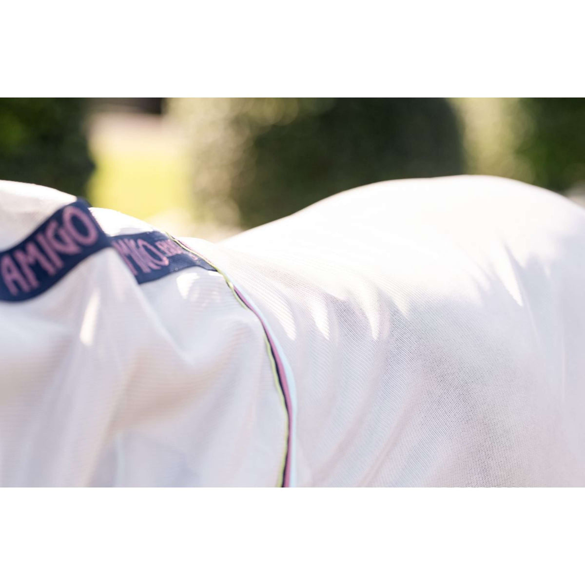 Amigo Bug Rug Plus Pony Silver/Lime/Navy/Pink/Blue