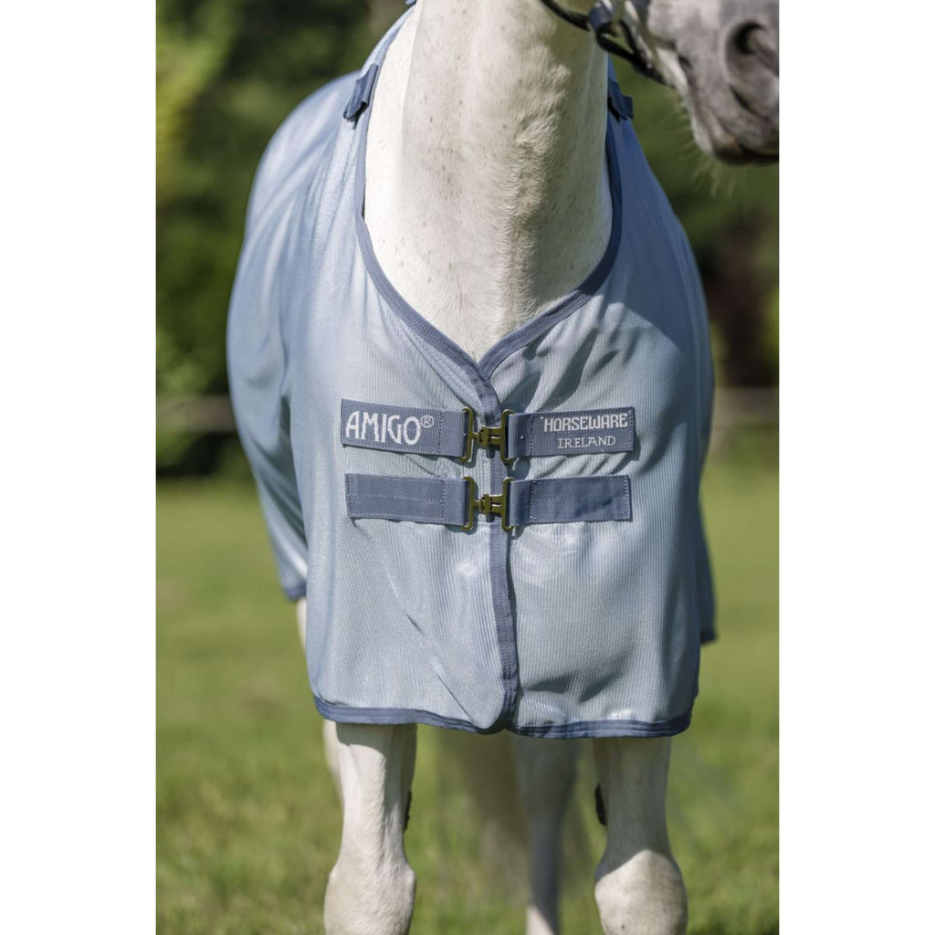 Amigo Bug Rug Pony Heather Blue/Blue/Silver