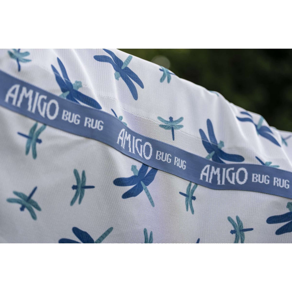 Amigo Bug Rug Plus Pony Dragonfly Print/Silver/Blue/Sage