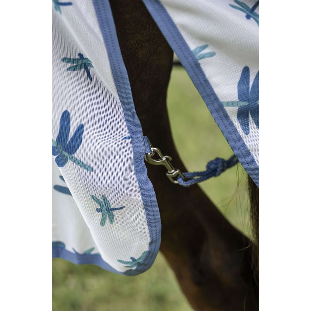 Amigo Bug Rug Pony Dragonfly Print/Silver/Blue/Sage