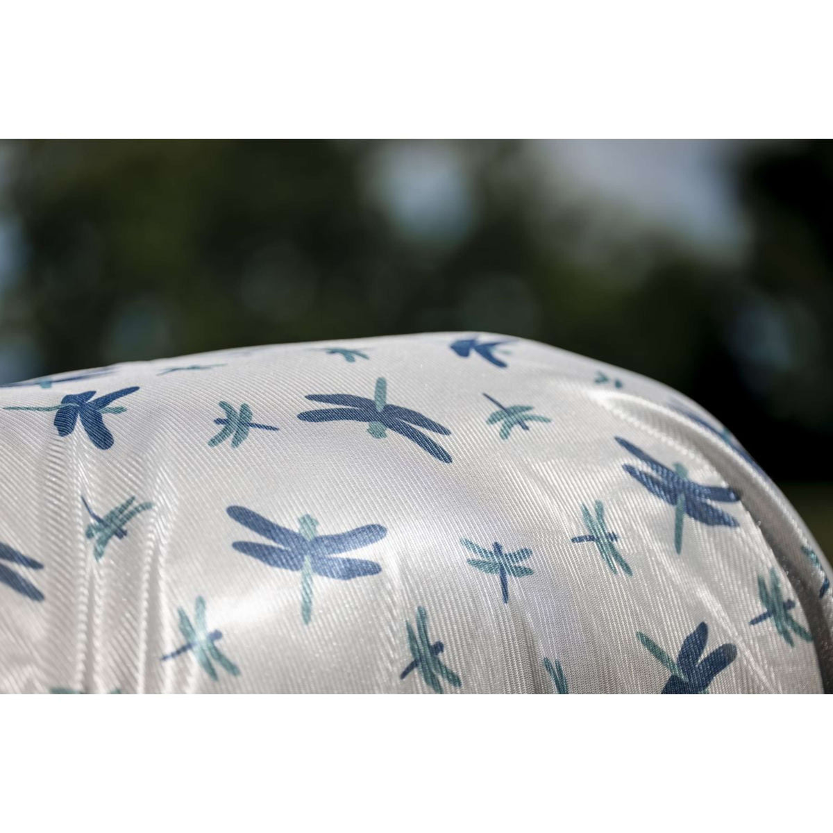 Amigo Vliegendeken Integrated Dragonfly Print/Silver/Blue/Sage
