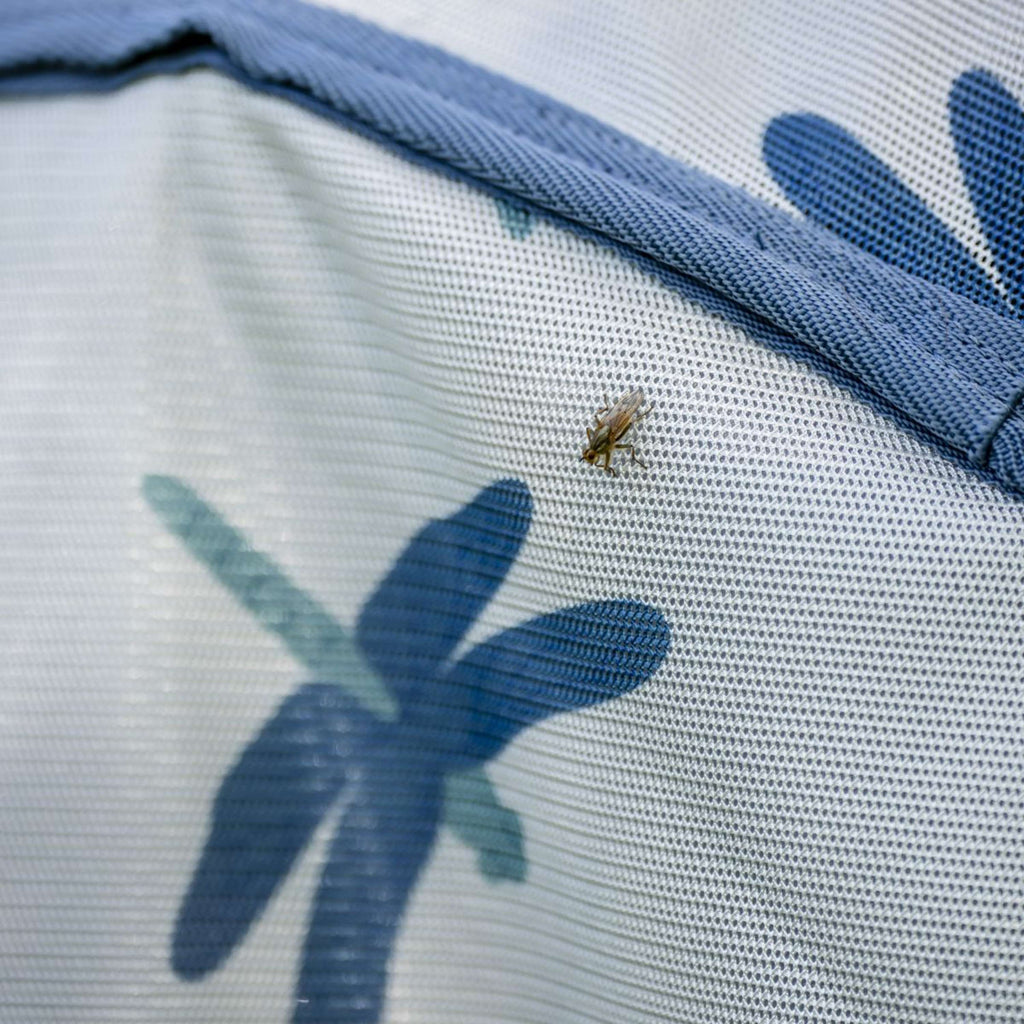 Amigo Bug Rug Pony Dragonfly Print/Silver/Blue/Sage