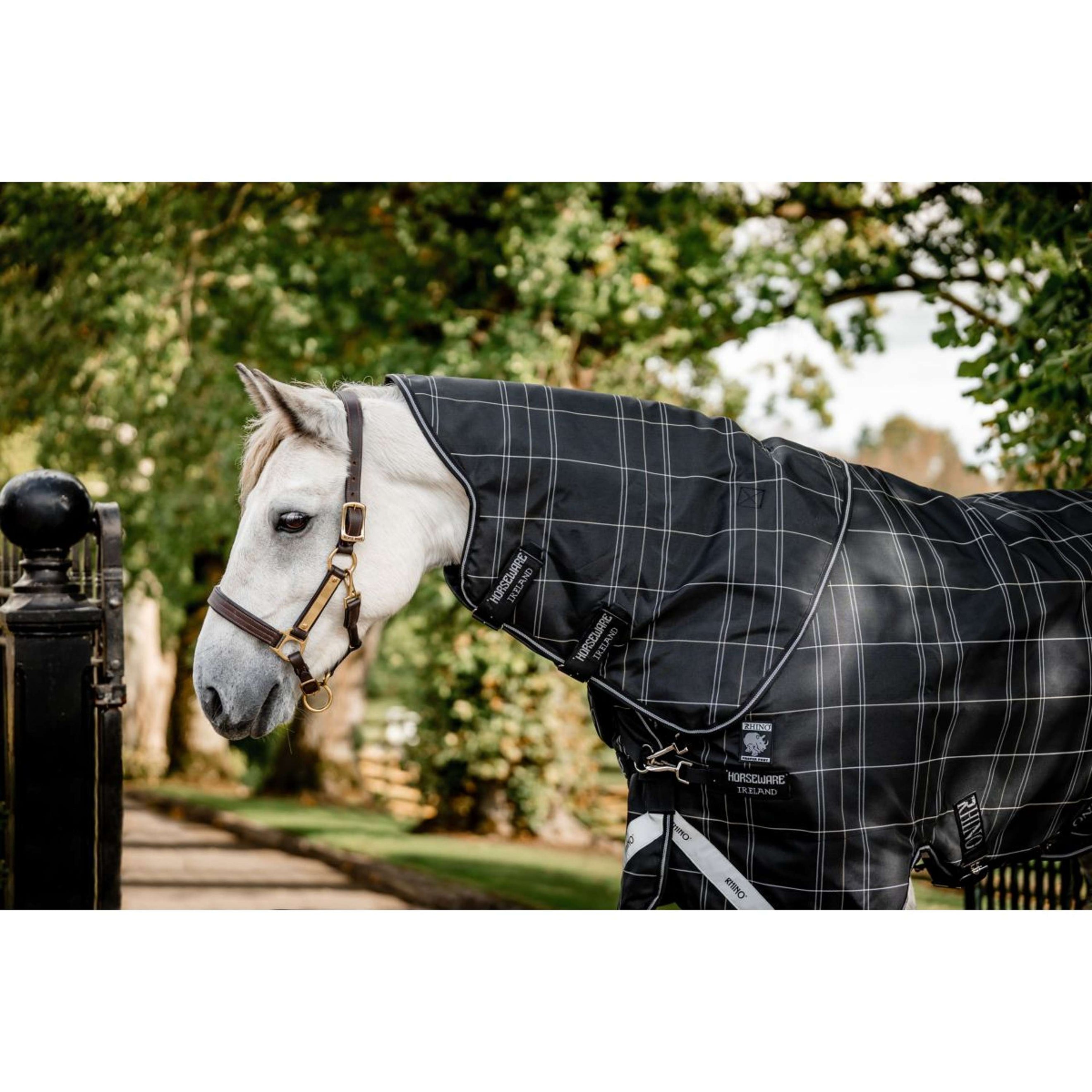 Rhino Turnout Plus Pony Bundle 0g + 200g Black Check/Black/White