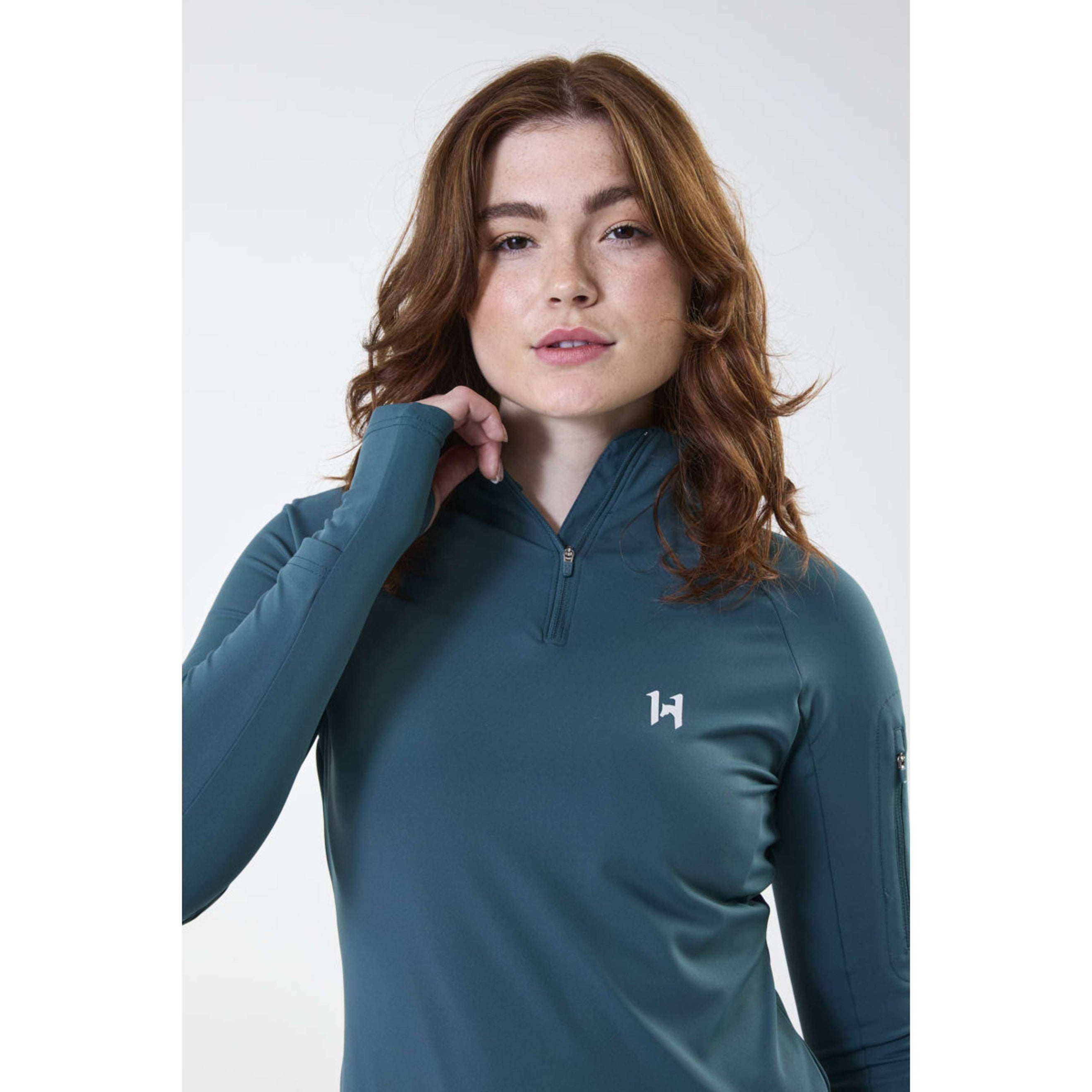 Horseware Shirt Strive Winter Zip Dynasty Green