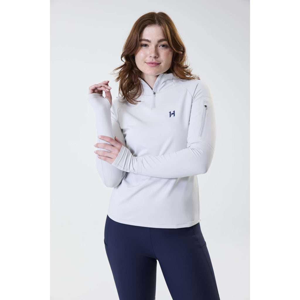 Horseware Shirt Strive Winter Zip Grijs
