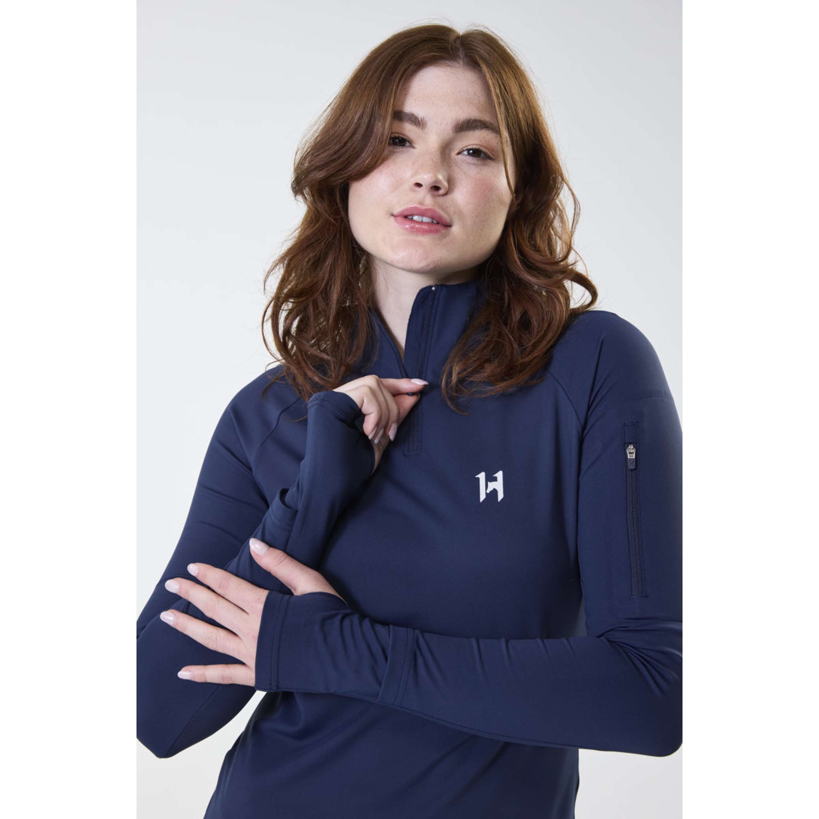 Horseware Shirt Strive Winter Zip Core Navy Horseware Shirt Strive Winter Zip Core Navy