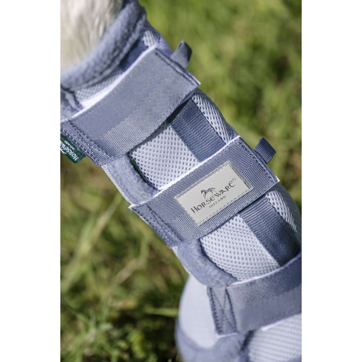 Horseware Fly Boots Set of 2 Heather Blue/Blue/Silver