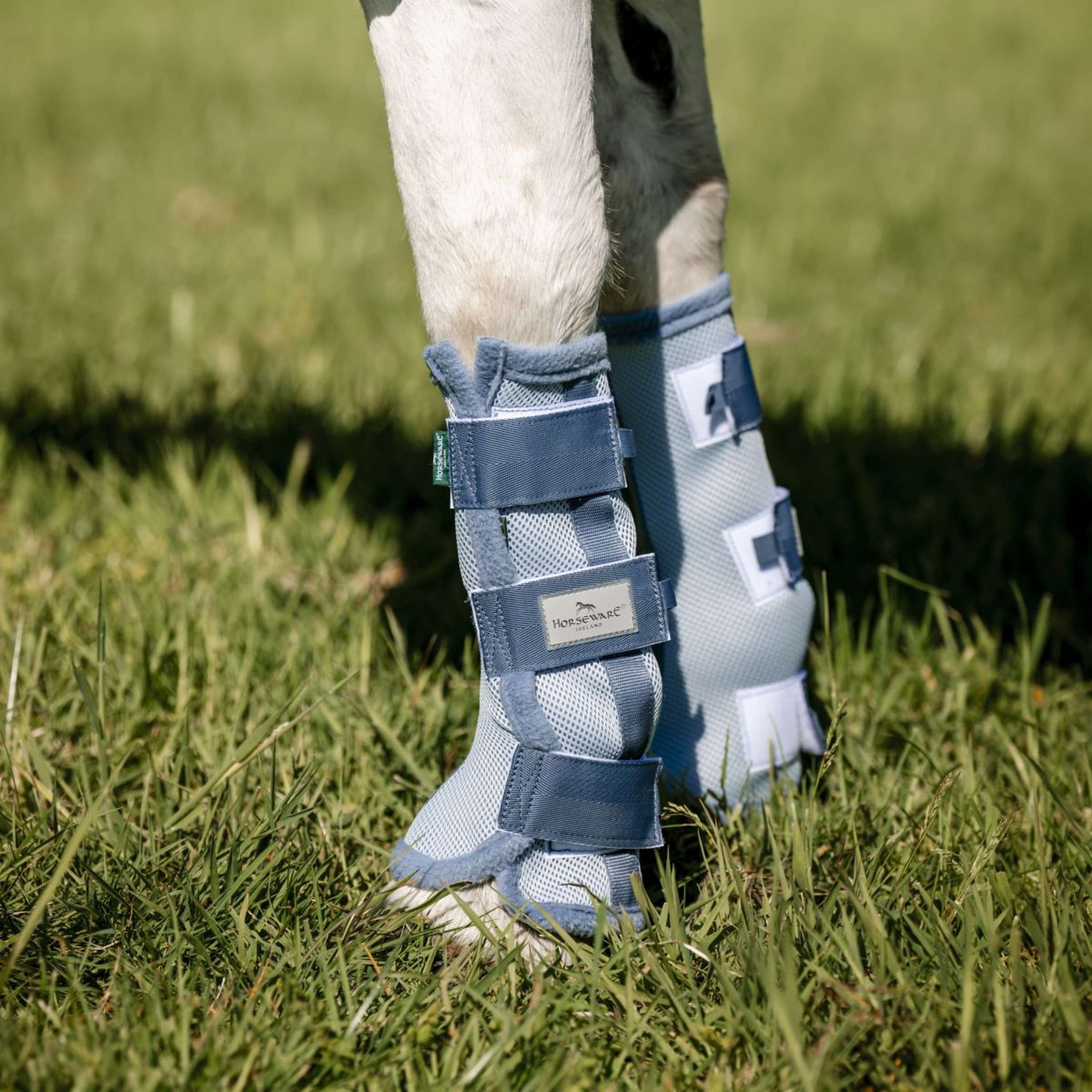 Horseware Fly Boots Set of 2 Heather Blue/Blue/Silver