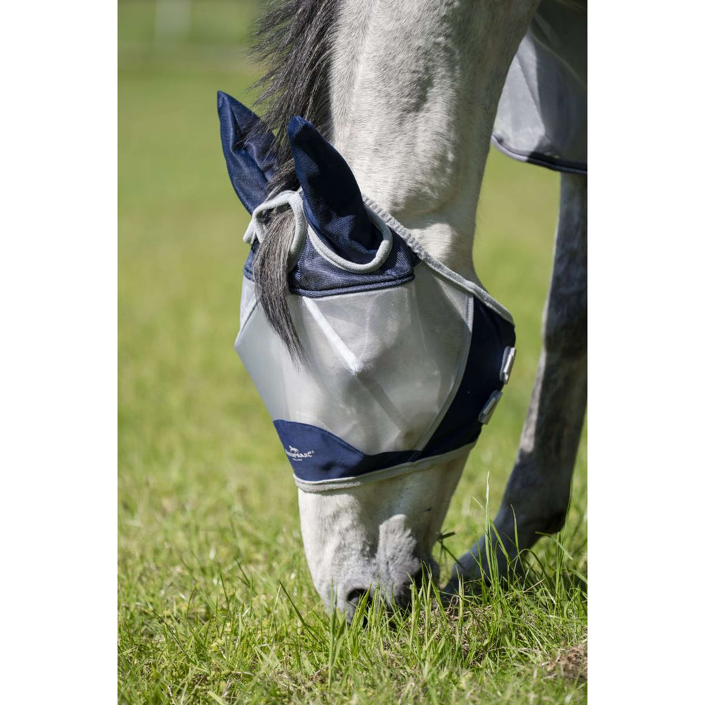 Horseware Fly Mask Shield Navy/Silver