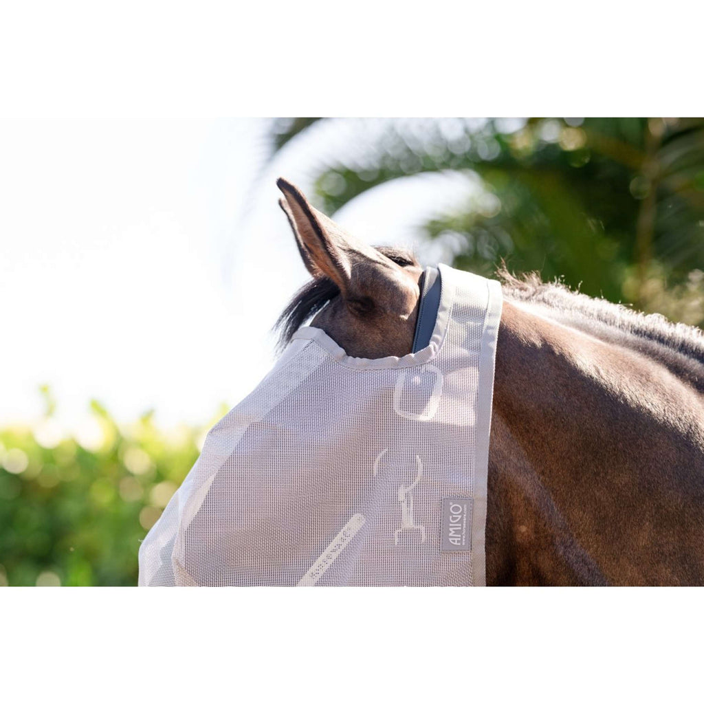 Amigo Vliegenmasker Zonder oren Silver/Titanium Grey/Silver