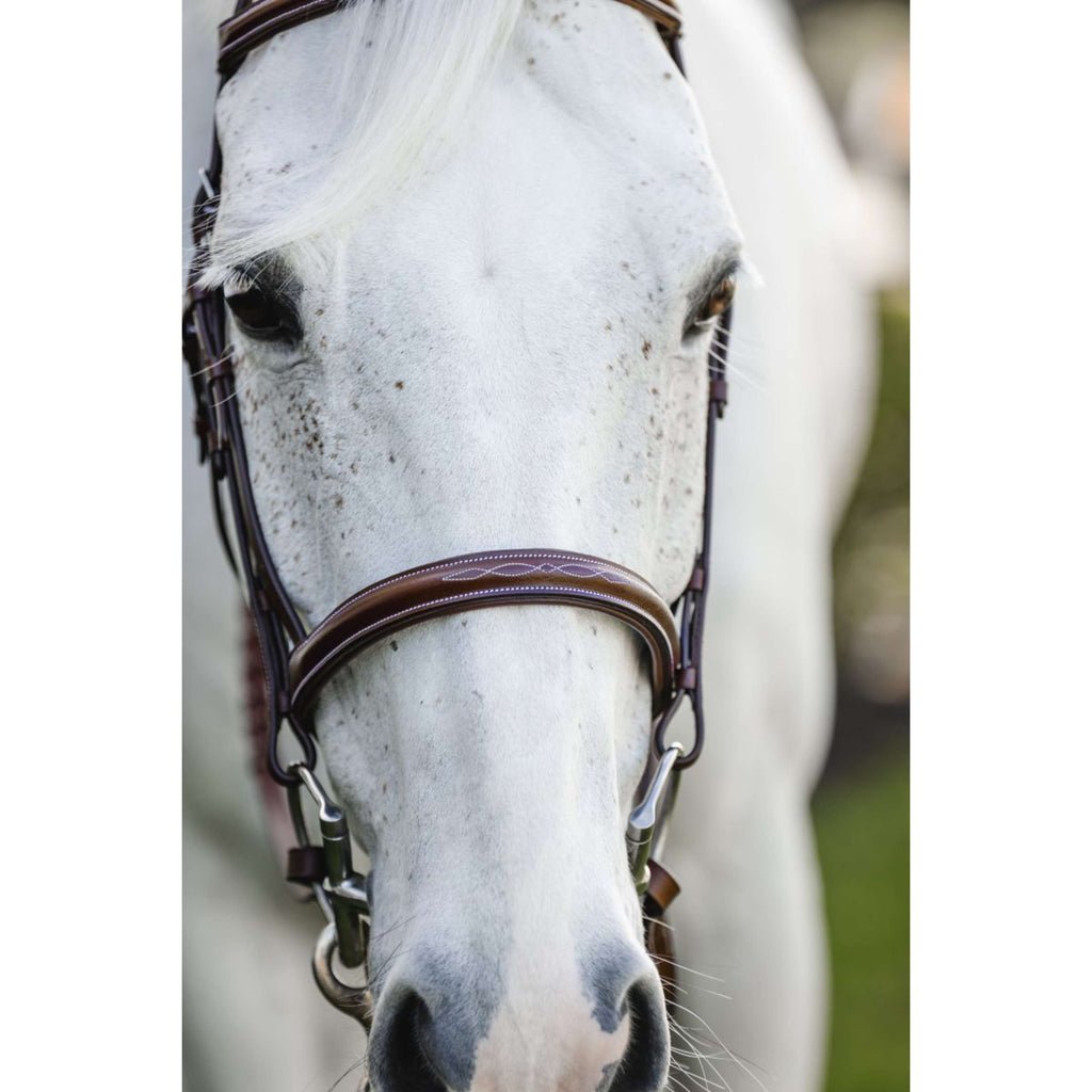 Horseware Hoofdstel Hunter Cavesson met Teugels Dark Tan