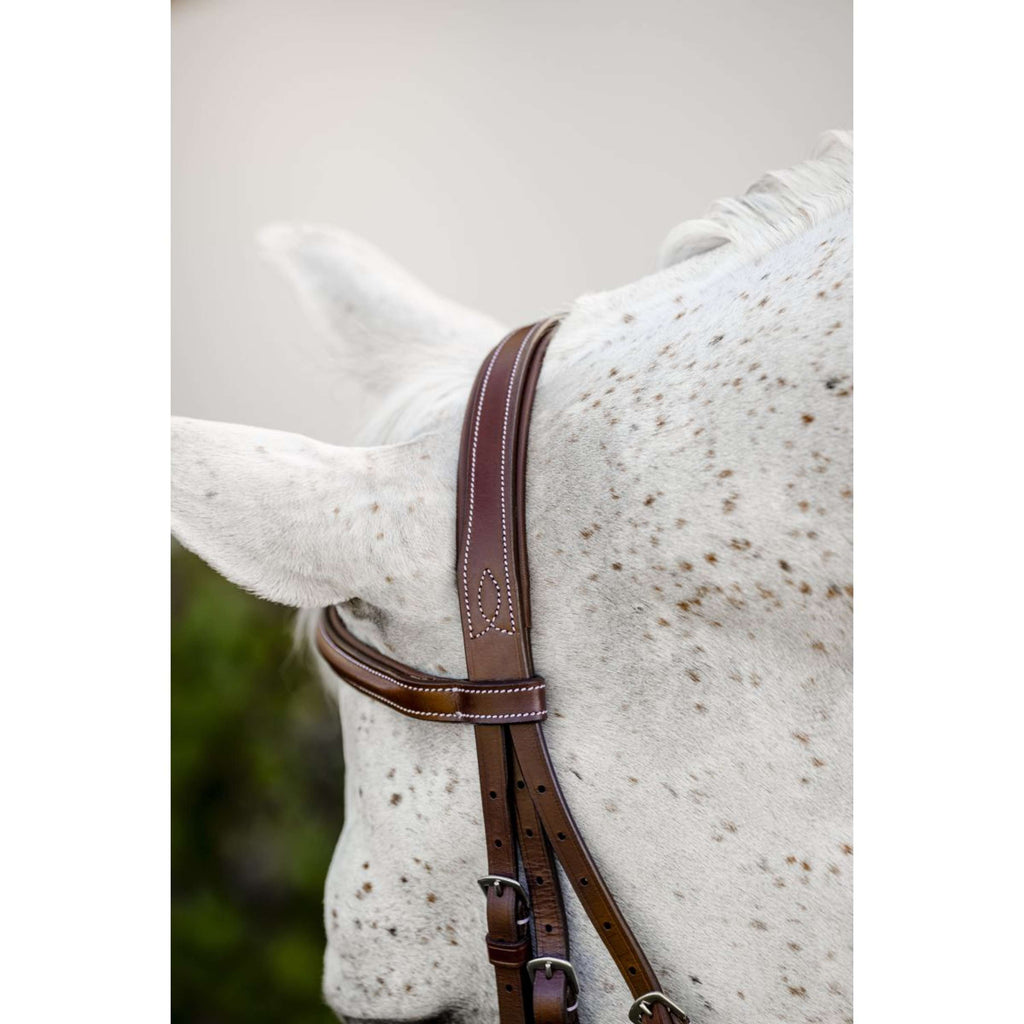 Horseware Hoofdstel Hunter Cavesson met Teugels Dark Tan