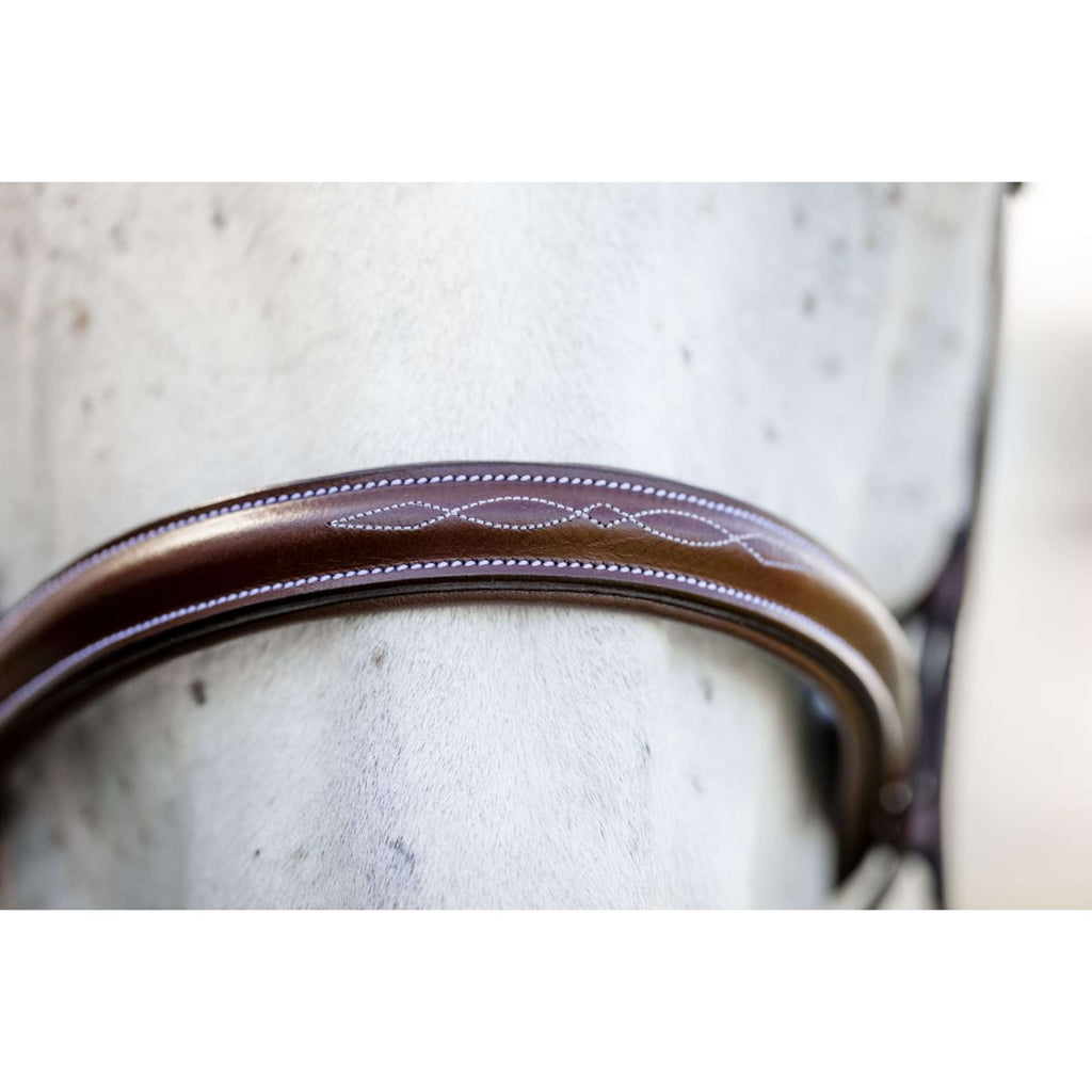 Horseware Hoofdstel Hunter Cavesson met Teugels Dark Tan