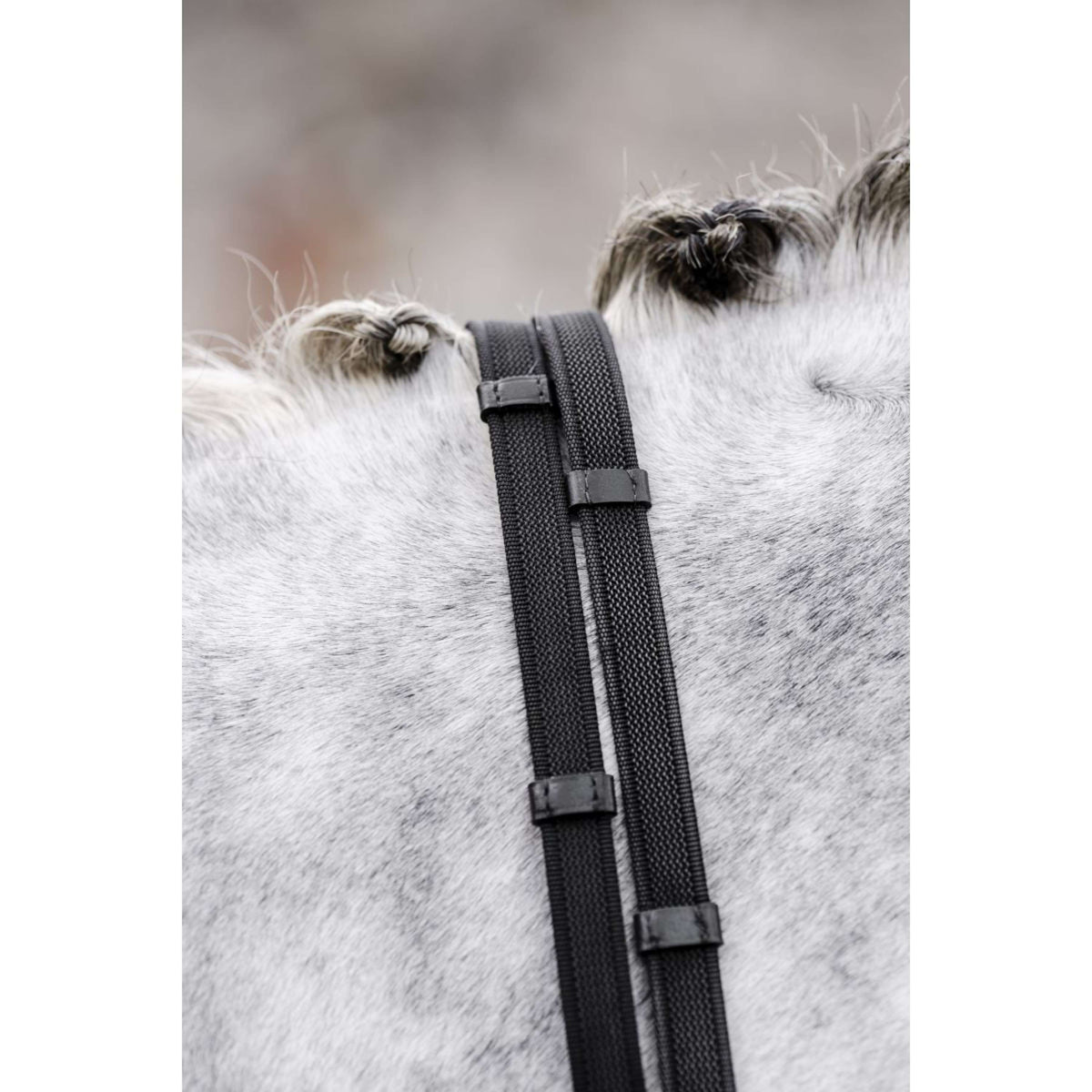 Horseware Teugels Rubber Grip Continental Zwart