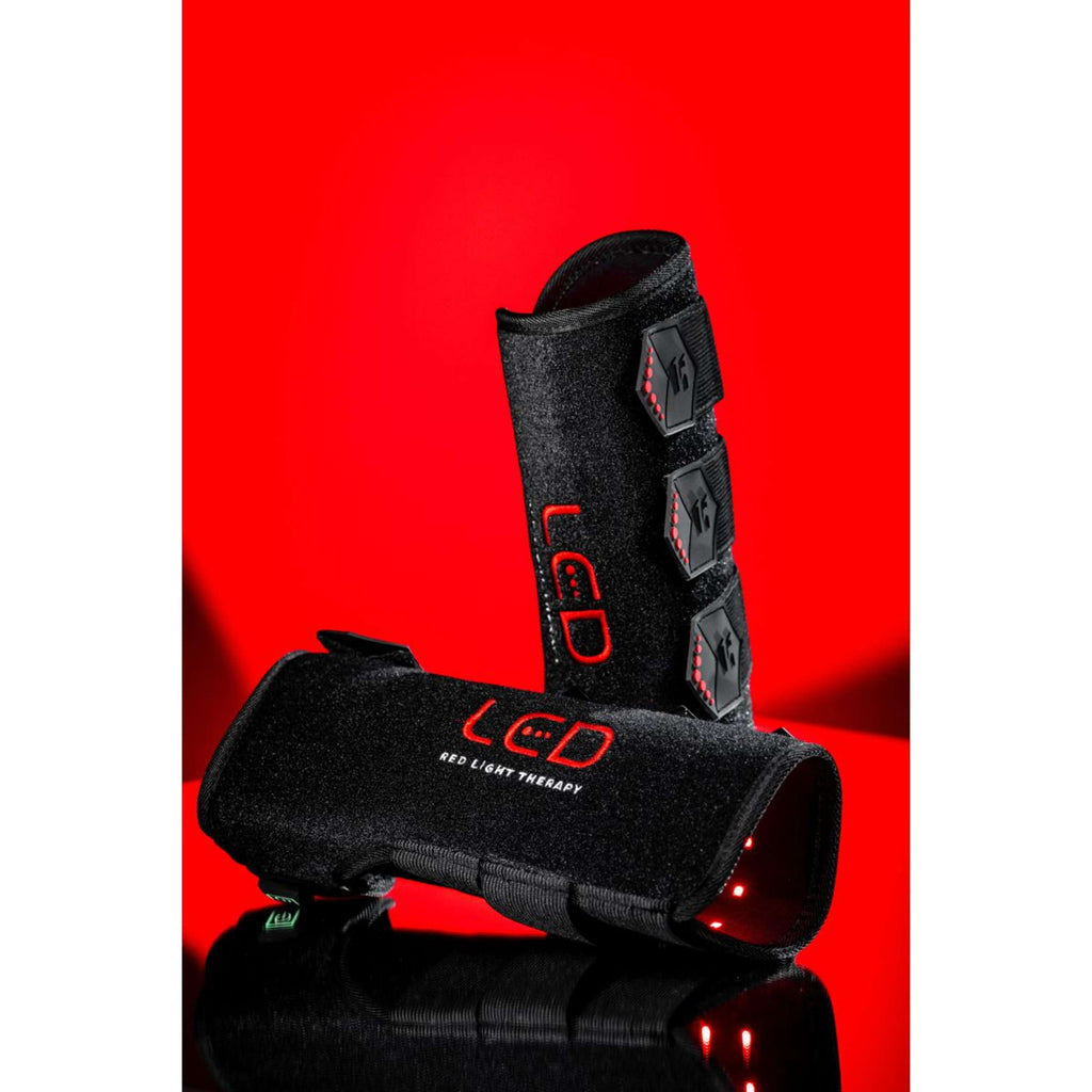 Horseware Leg Wraps LED Red Light Therapy Pair Zwart/Zwart