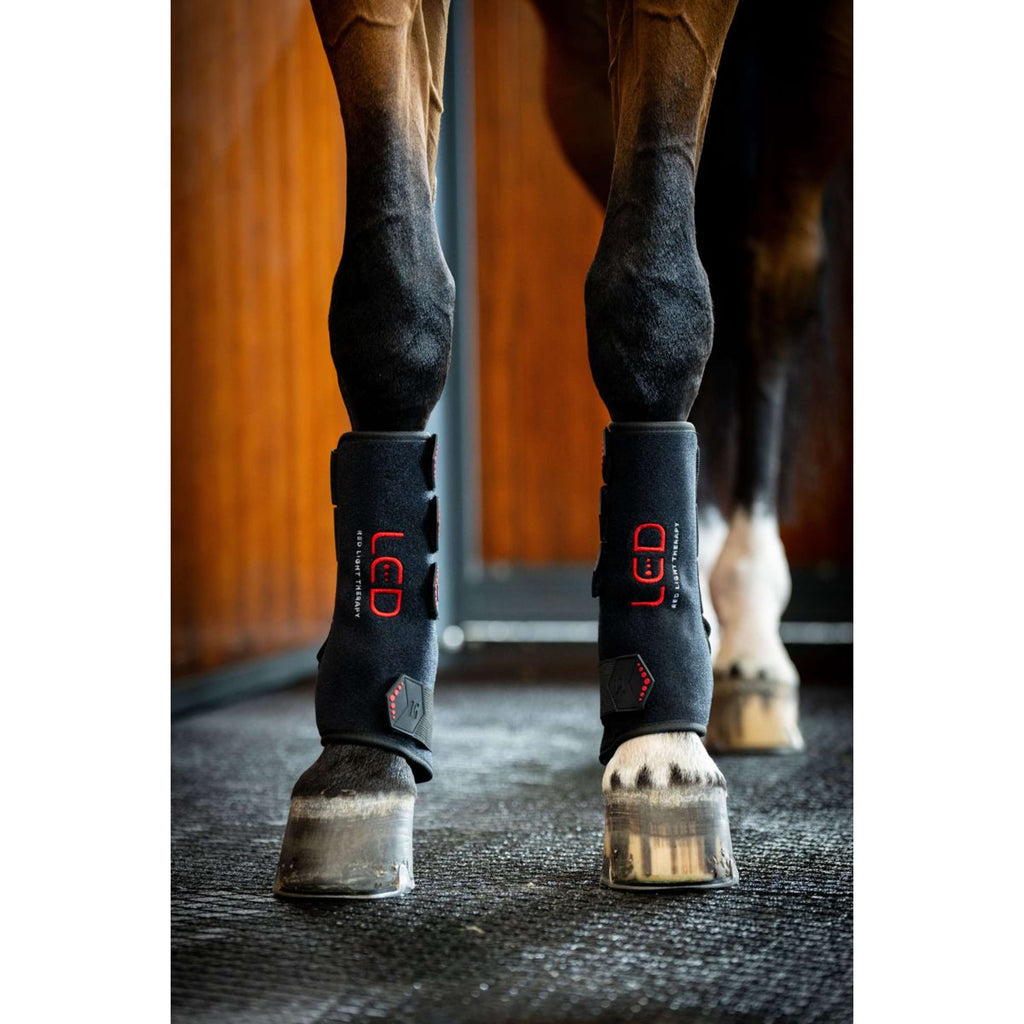 Horseware Leg Wraps LED Red Light Therapy Pair Zwart/Zwart