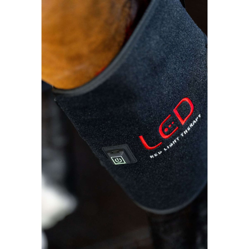 Horseware Hock Boots LED Red Light Therapy Pair Zwart/Zwart