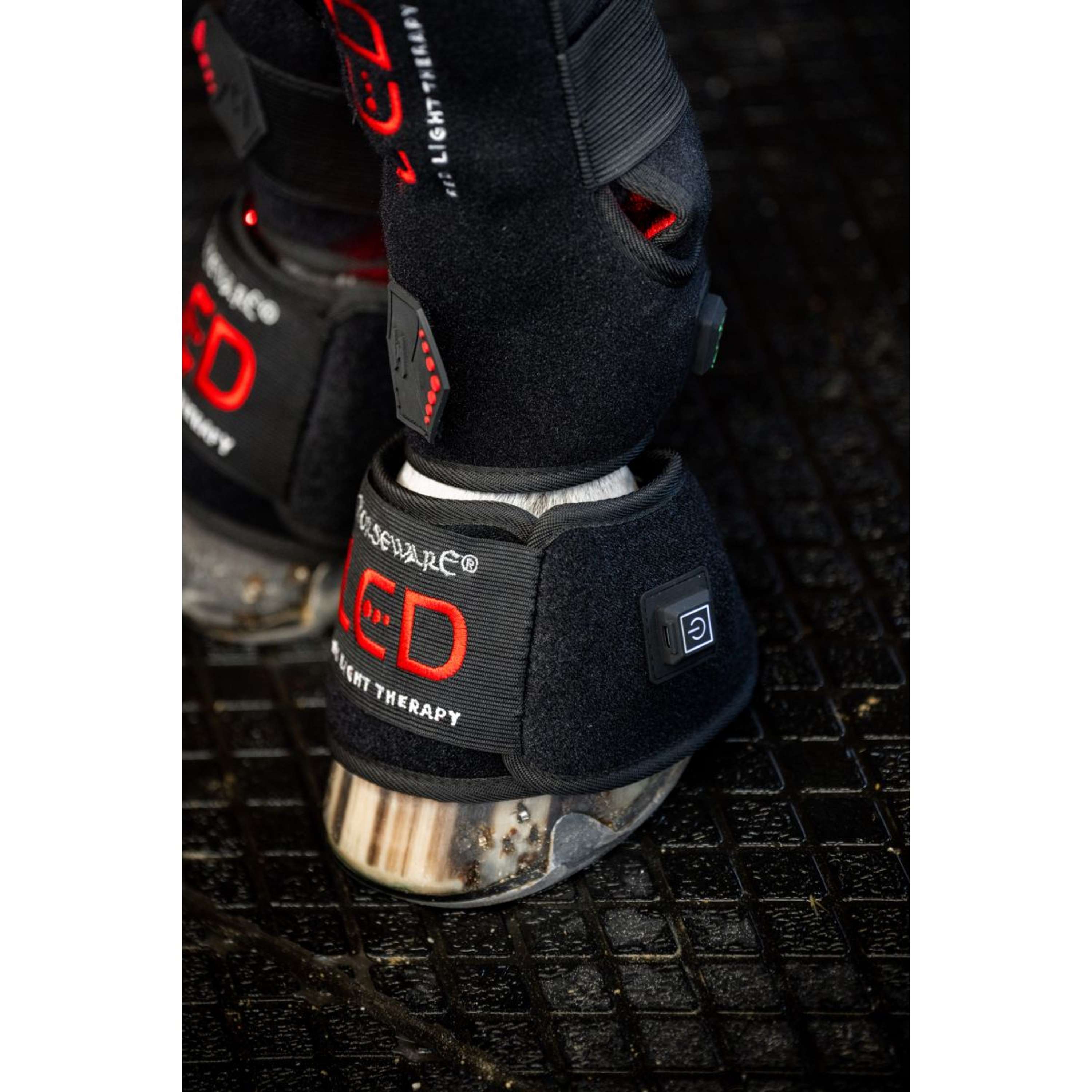 Horseware Mini Wraps LED Red Light Therapy Quad Zwart/Zwart