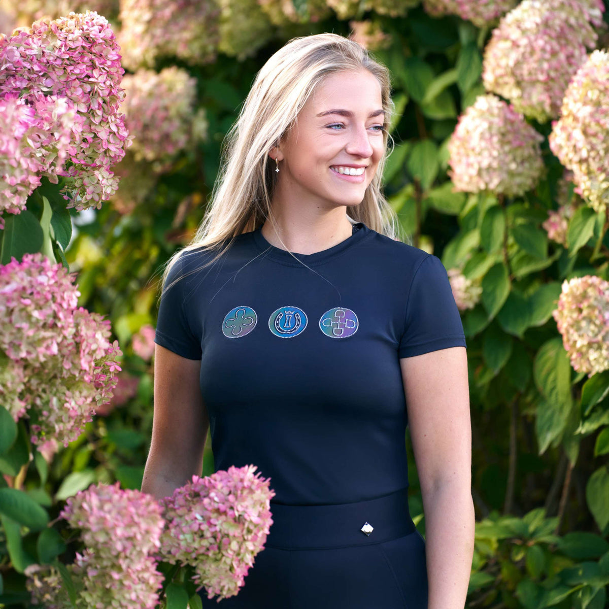 Imperial Riding T-Shirt IRHHolographics Zwart