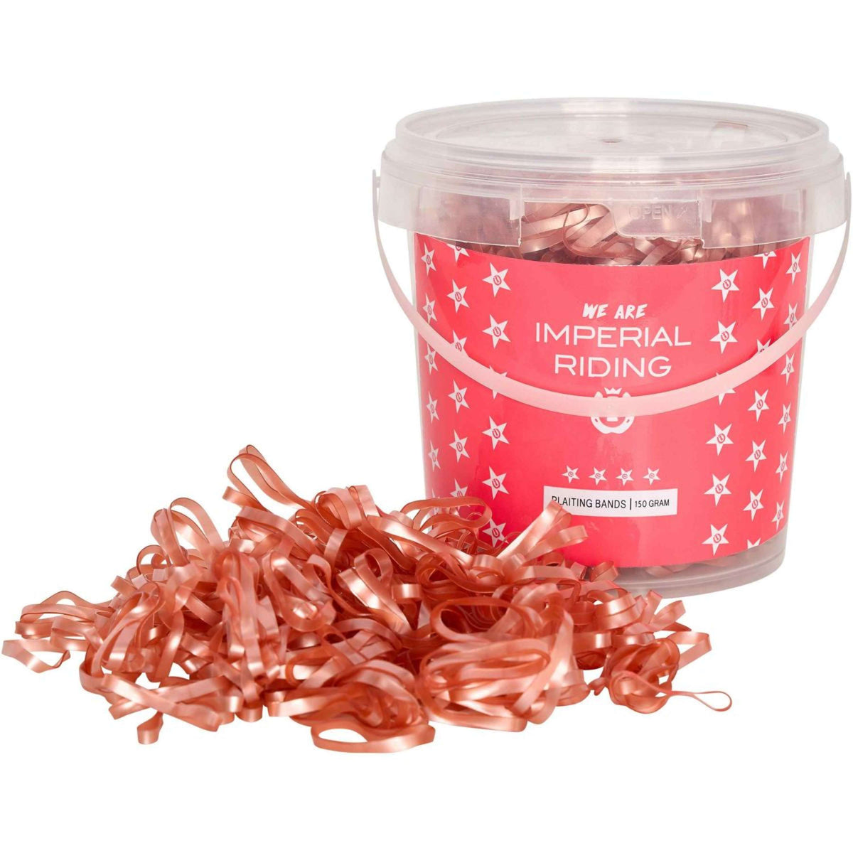 Imperial Riding Manenelastiekjes Profi-Box 150gr Rosegold