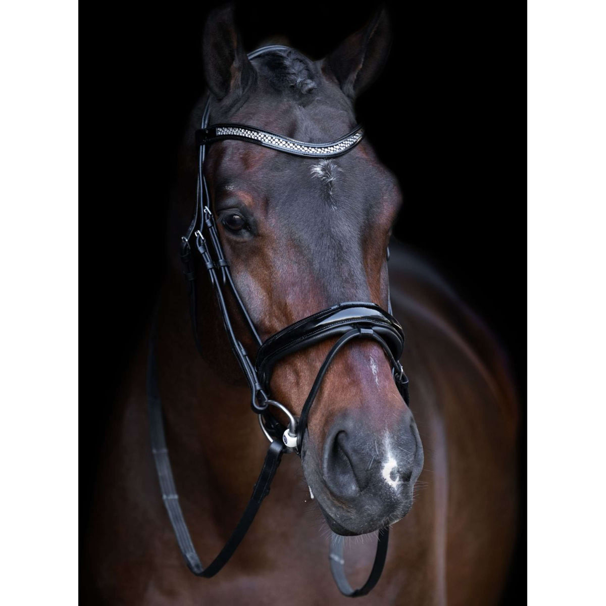 Imperial Riding Hoofdstel IRH Zwart/Crystal