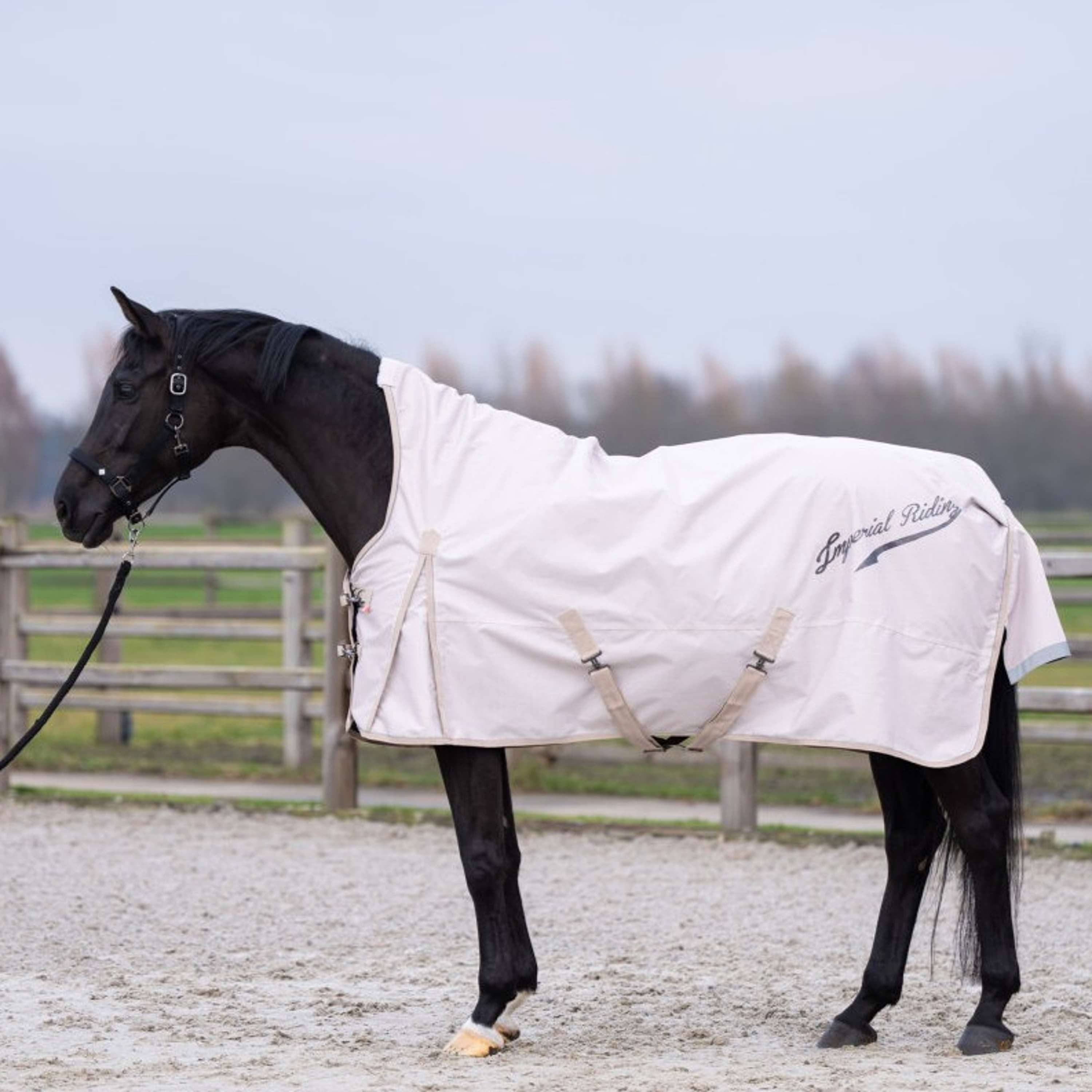 Imperial Riding Outdoordeken IRHSuper-dry AOP 0g Taupe