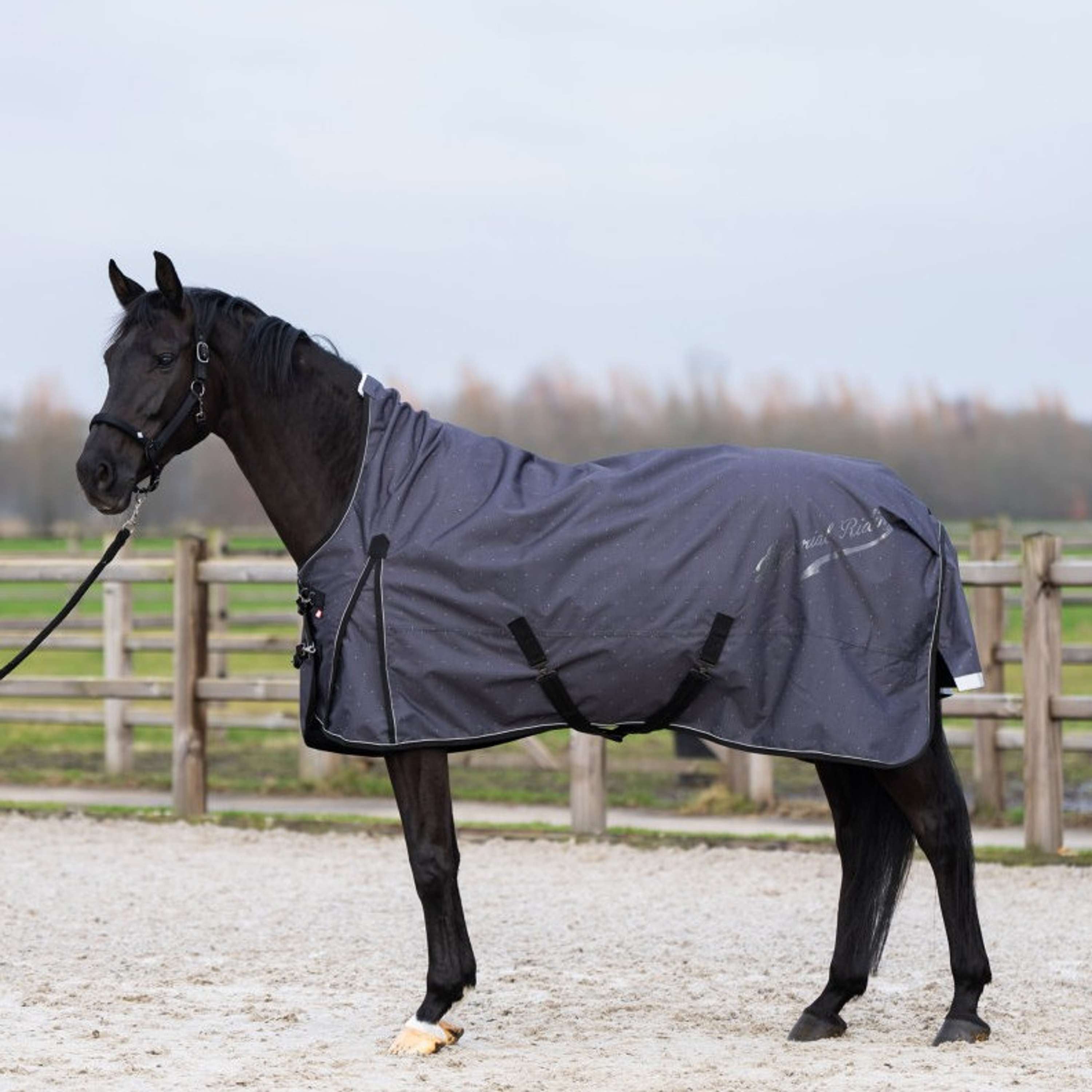 Imperial Riding Outdoordeken IRHSuper-dry AOP 200g Grijs