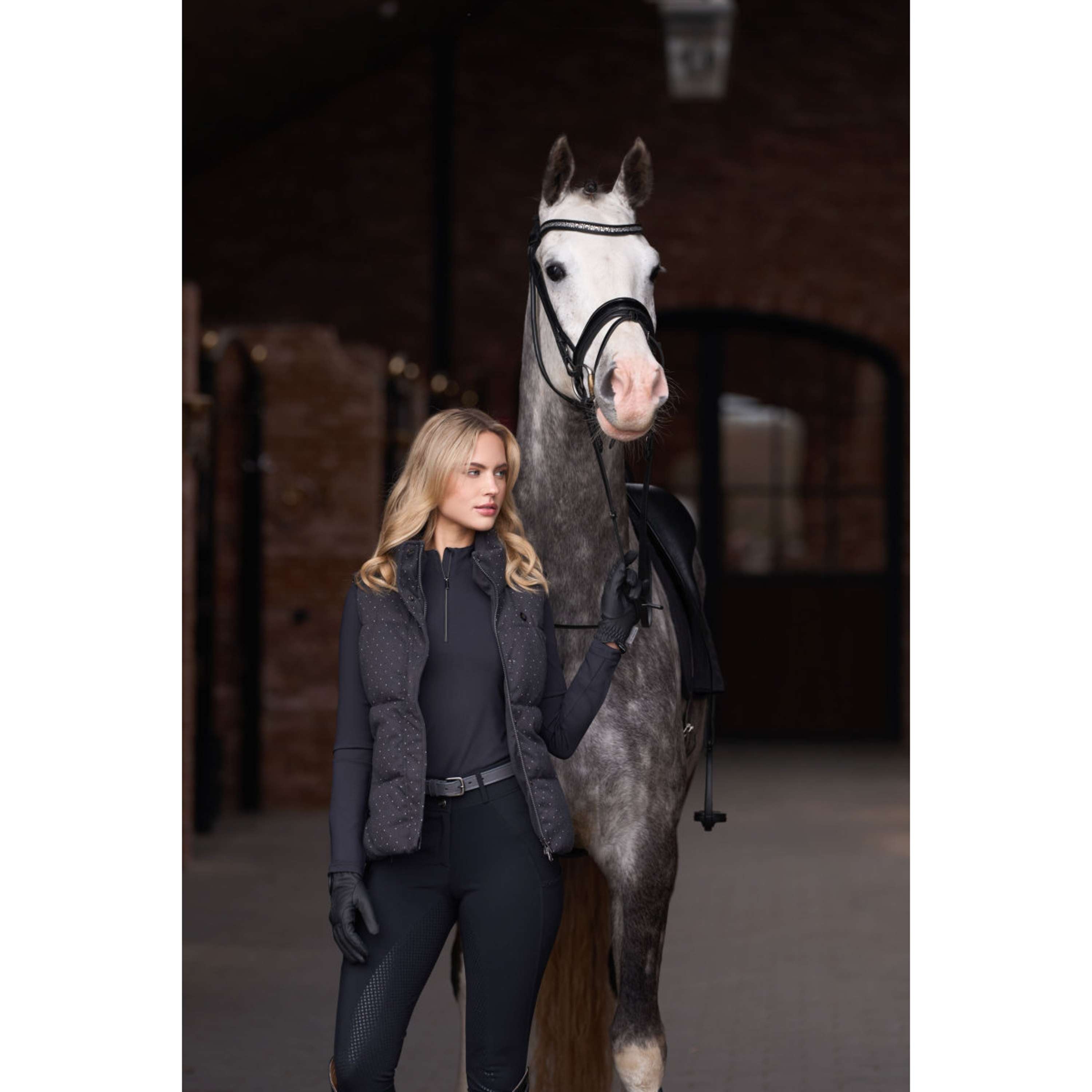 Imperial Riding Bodywarmer IRHBelle Herringbone Grijs