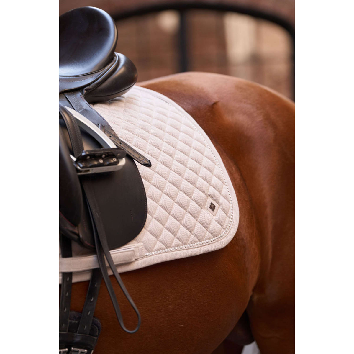 Imperial Riding Zadeldekje IRHPenny herringbone Dressuur Taupe