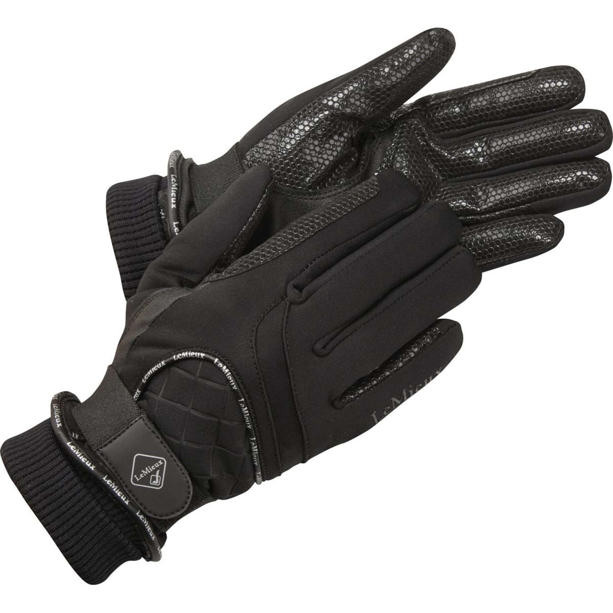 LeMieux Rijhandschoenen Waterproof Lite Zwart