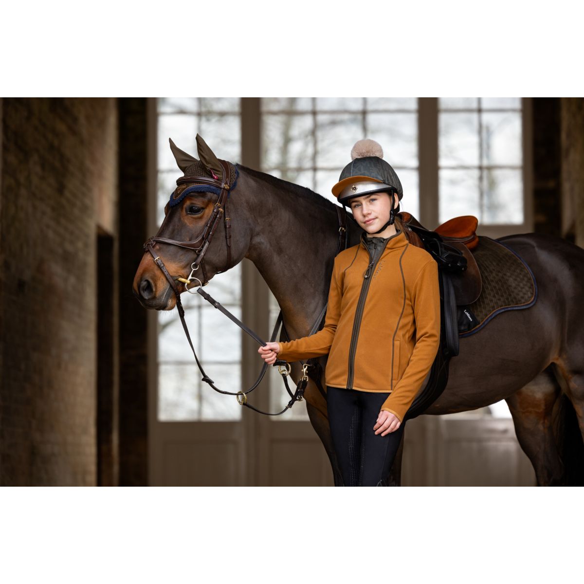 LeMieux Fleece Vest Young Rider Felicity Ginger