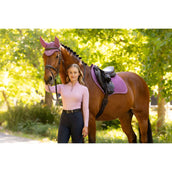 LeMieux Zadeldekje Suede Close Contact Square Springen Mallow