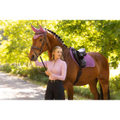 LeMieux Zadeldekje Suede Close Contact Square Springen Mallow