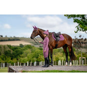 LeMieux Zadeldekje Suede Close Contact Square Springen Mallow