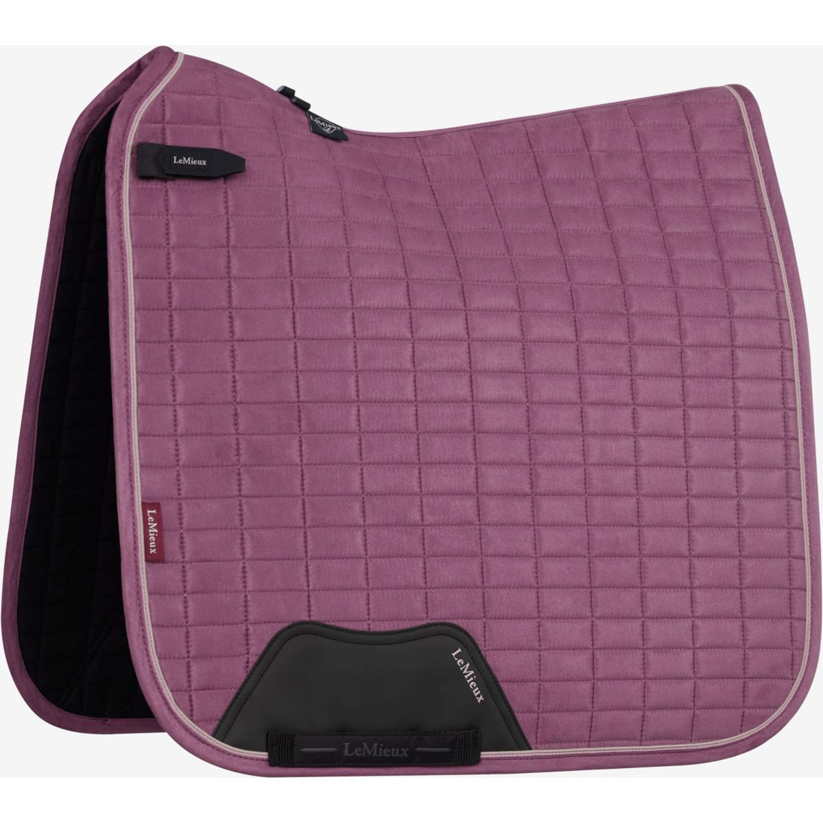 LeMieux Zadeldekje Suede Square Dressuur Mallow