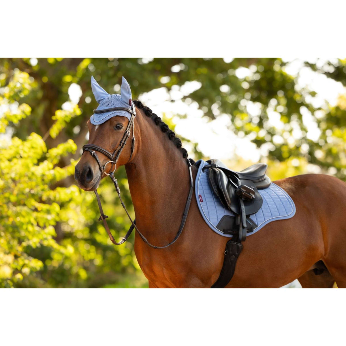 LeMieux Zadeldekje Suede Square Veelzijdigheid Powder Blue