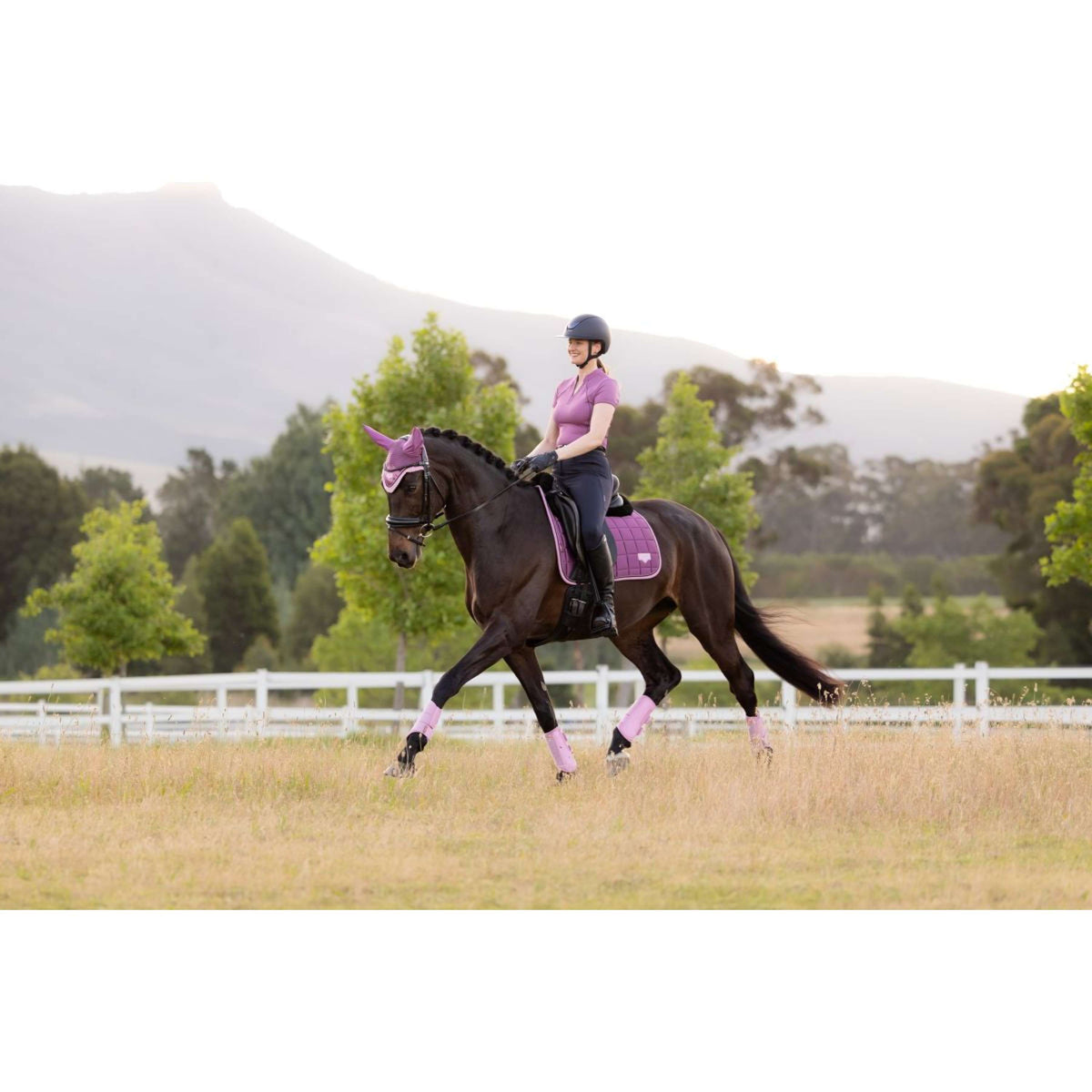 LeMieux Zadeldekje Loire Classic Square Dressuur Mallow