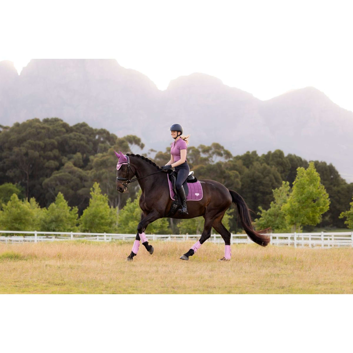 LeMieux Zadeldekje Loire Classic Square Dressuur Mallow