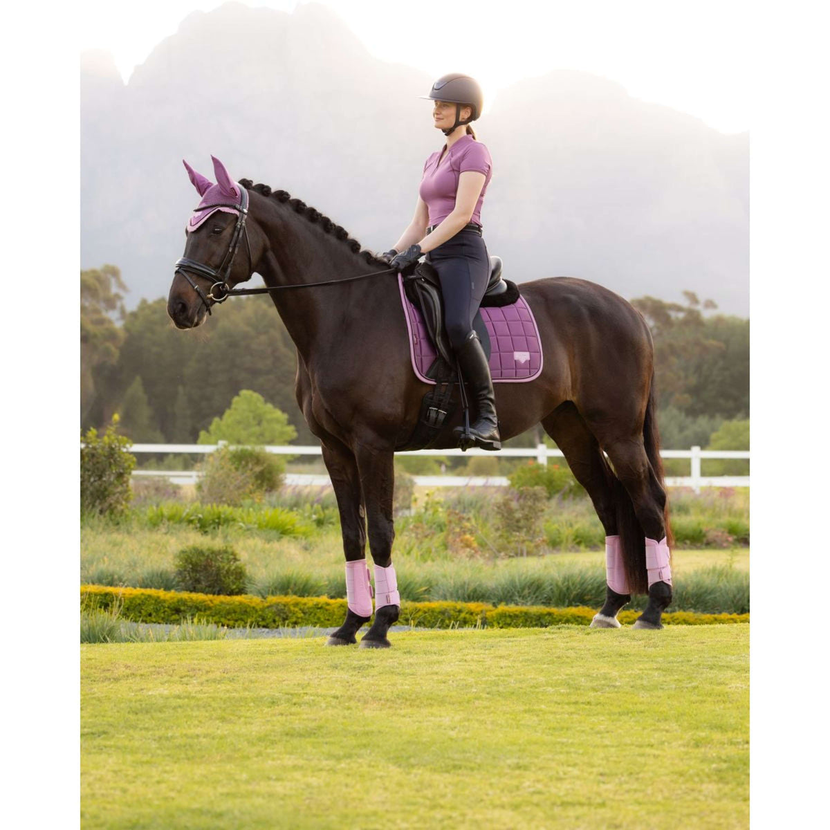 LeMieux Zadeldekje Loire Classic Square Dressuur Mallow