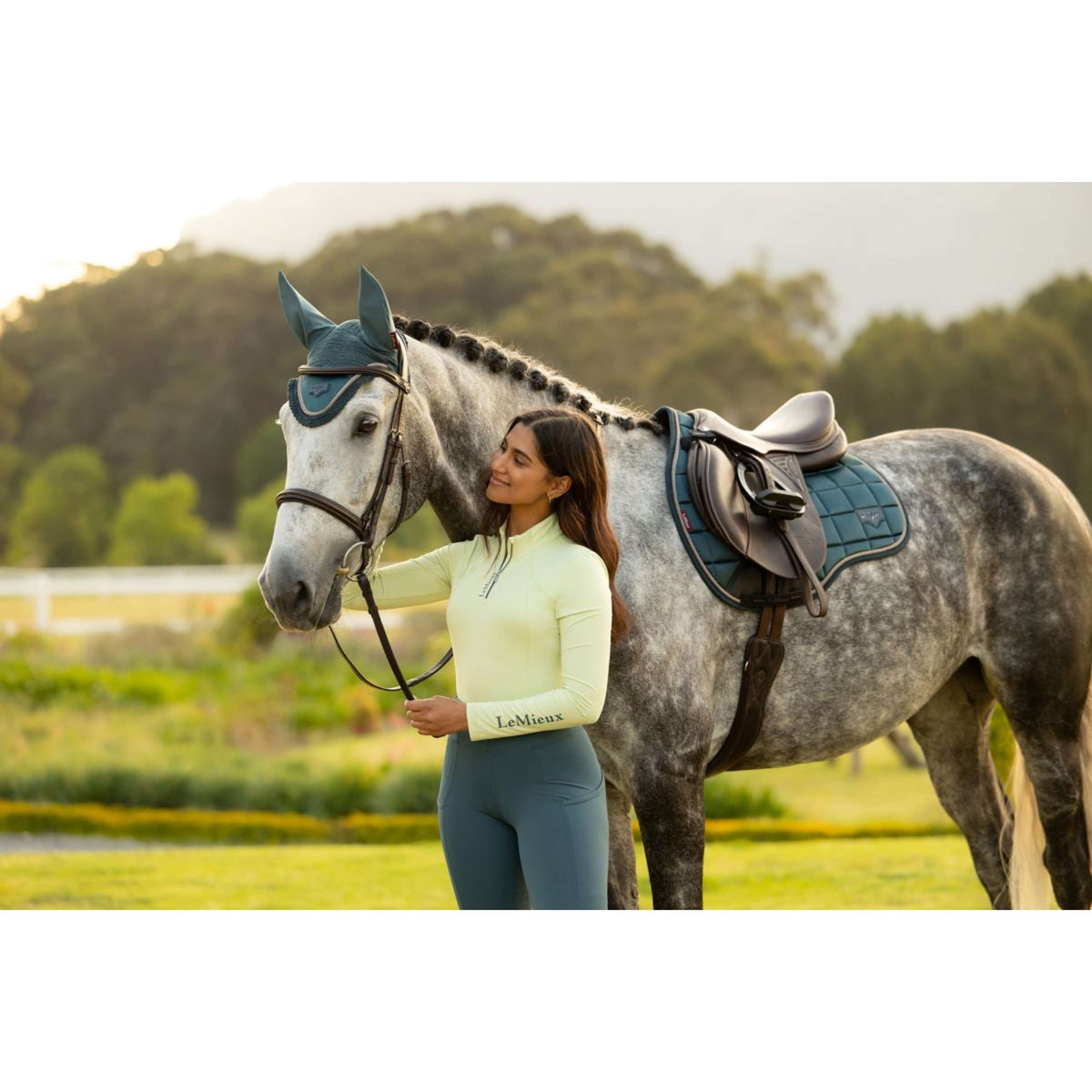 LeMieux Zadeldekje Loire Classic Square Veelzijdigheid Jungle