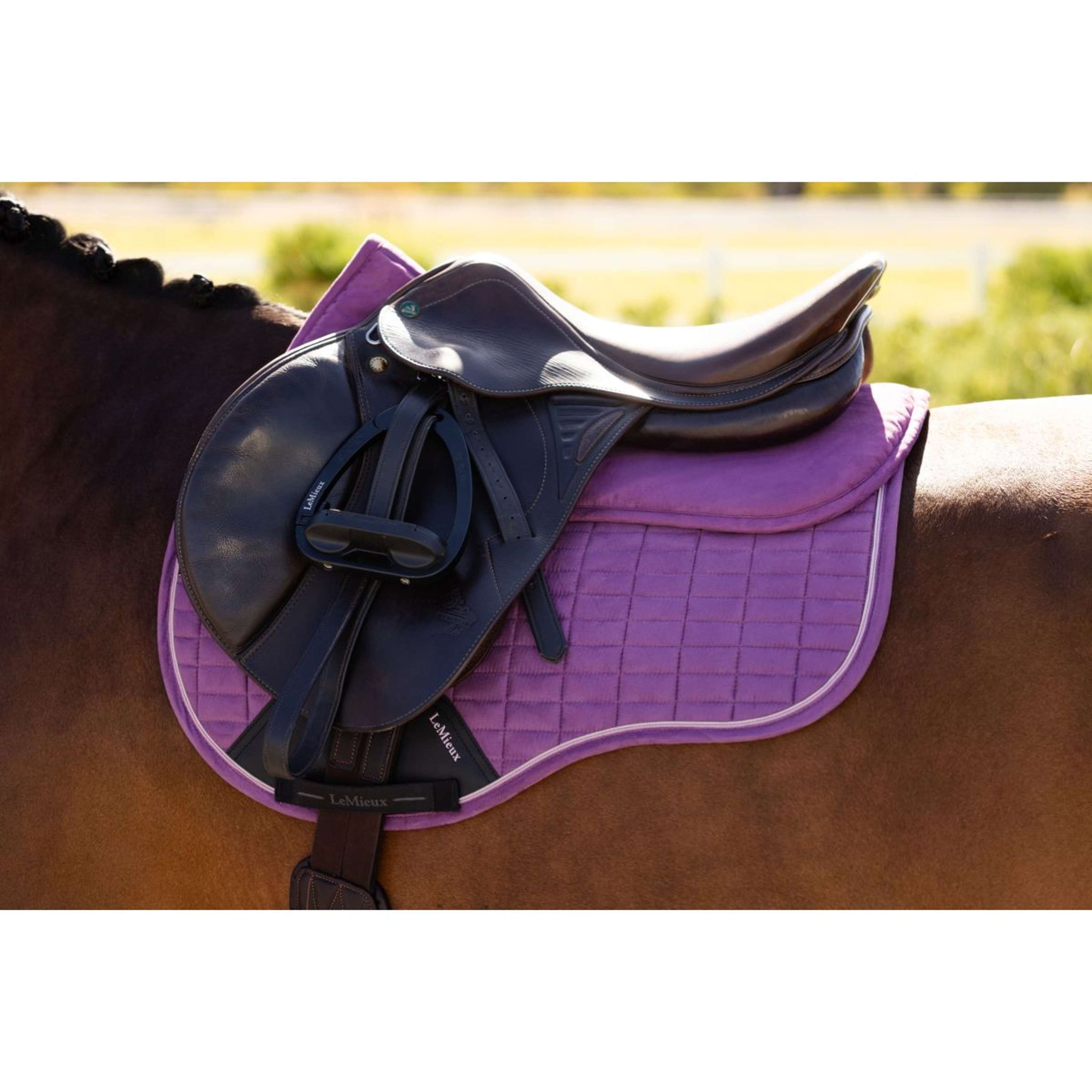 LeMieux Zadelonderlegger Suede Mallow LeMieux Zadelonderlegger Suede Mallow