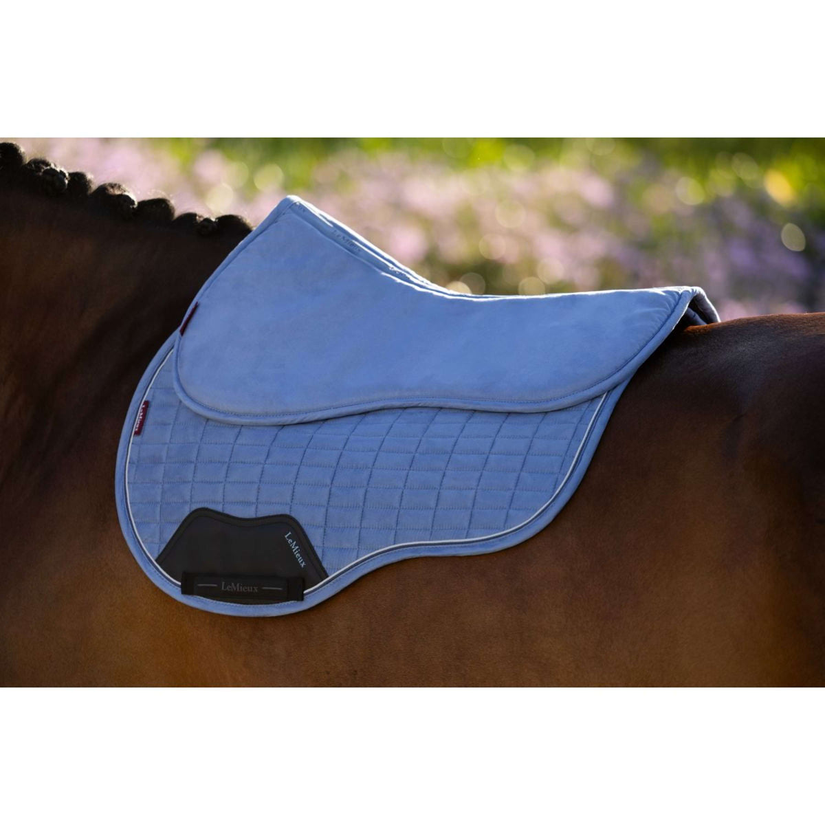 LeMieux Zadelonderlegger Suede Powder Blue