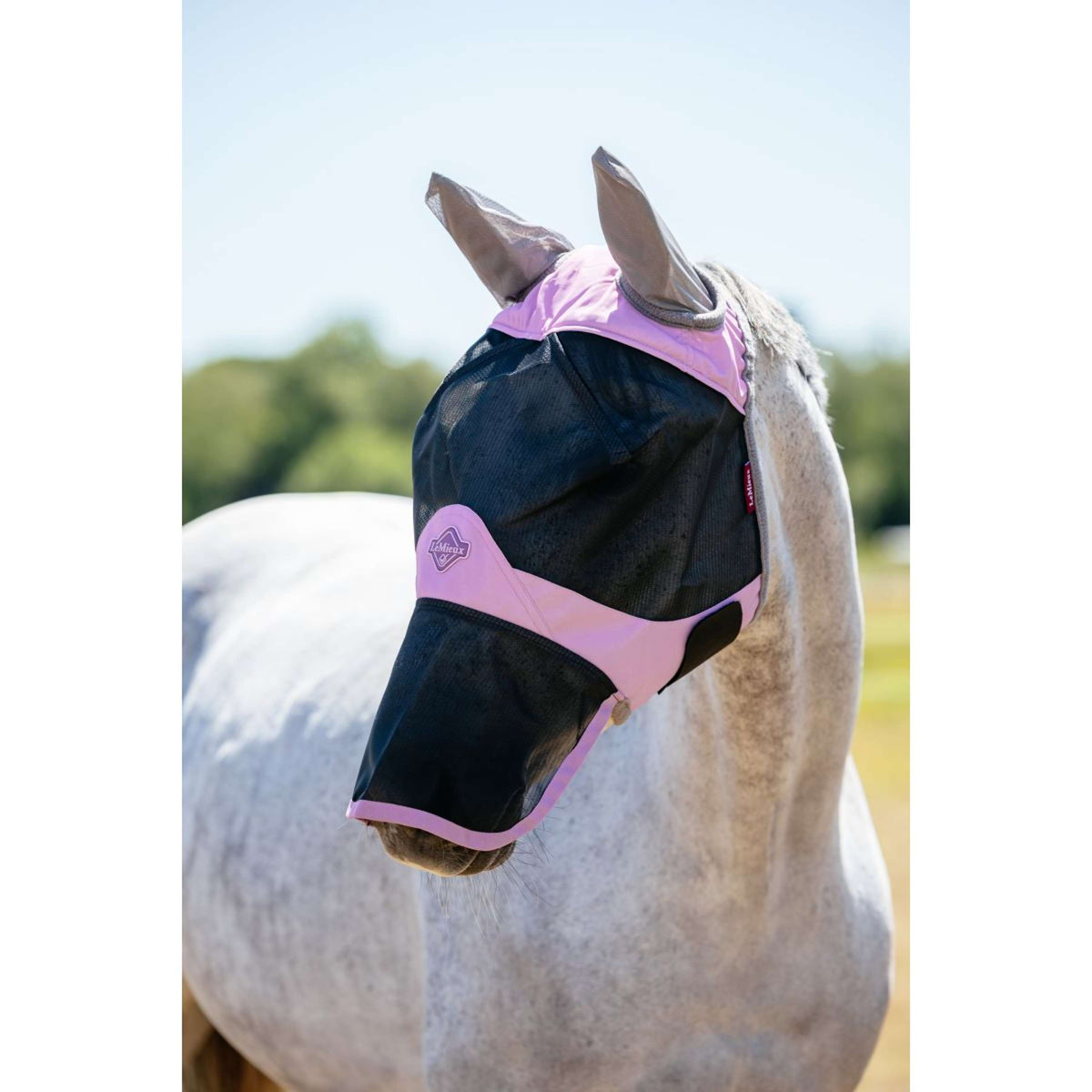 LeMieux Vliegenmasker Visor-Tek Met Neusnetje Fondant